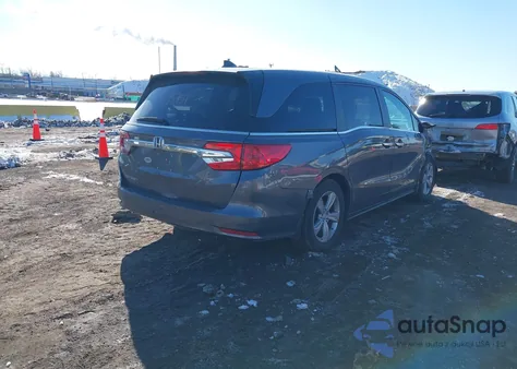 2020 Honda Odyssey Ex z USA, uszkodzony, nr VIN 5FNRL6H56LB017893